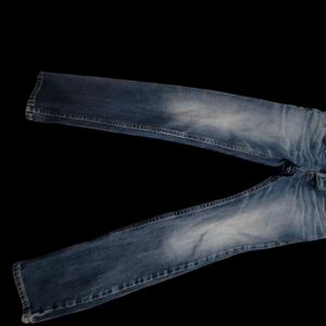 Hollister Blue High Rise Jeans with Vintage Fading